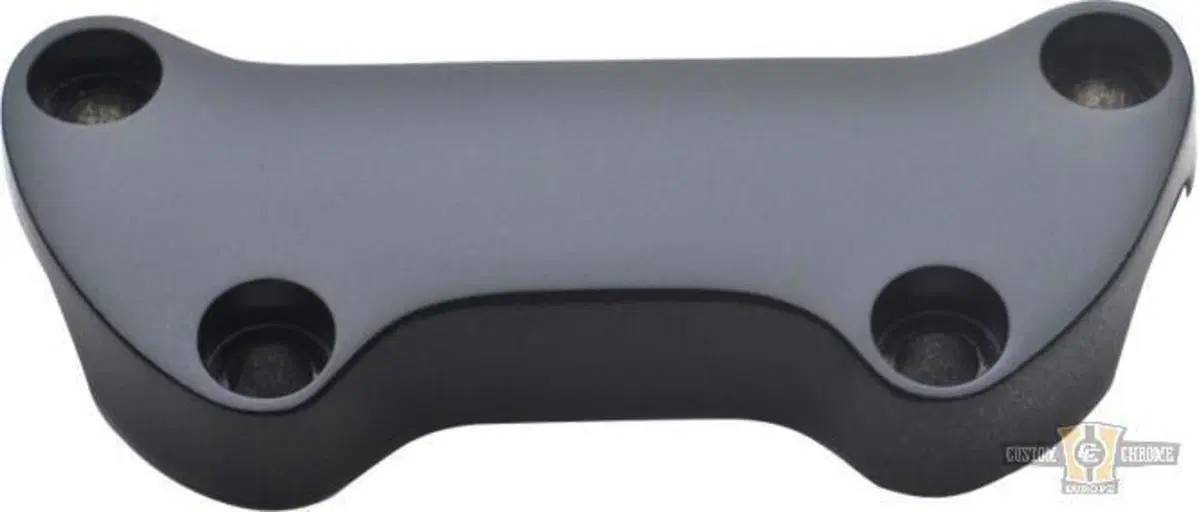 Piastrina riser liscia nera lucida Custom Chrome 