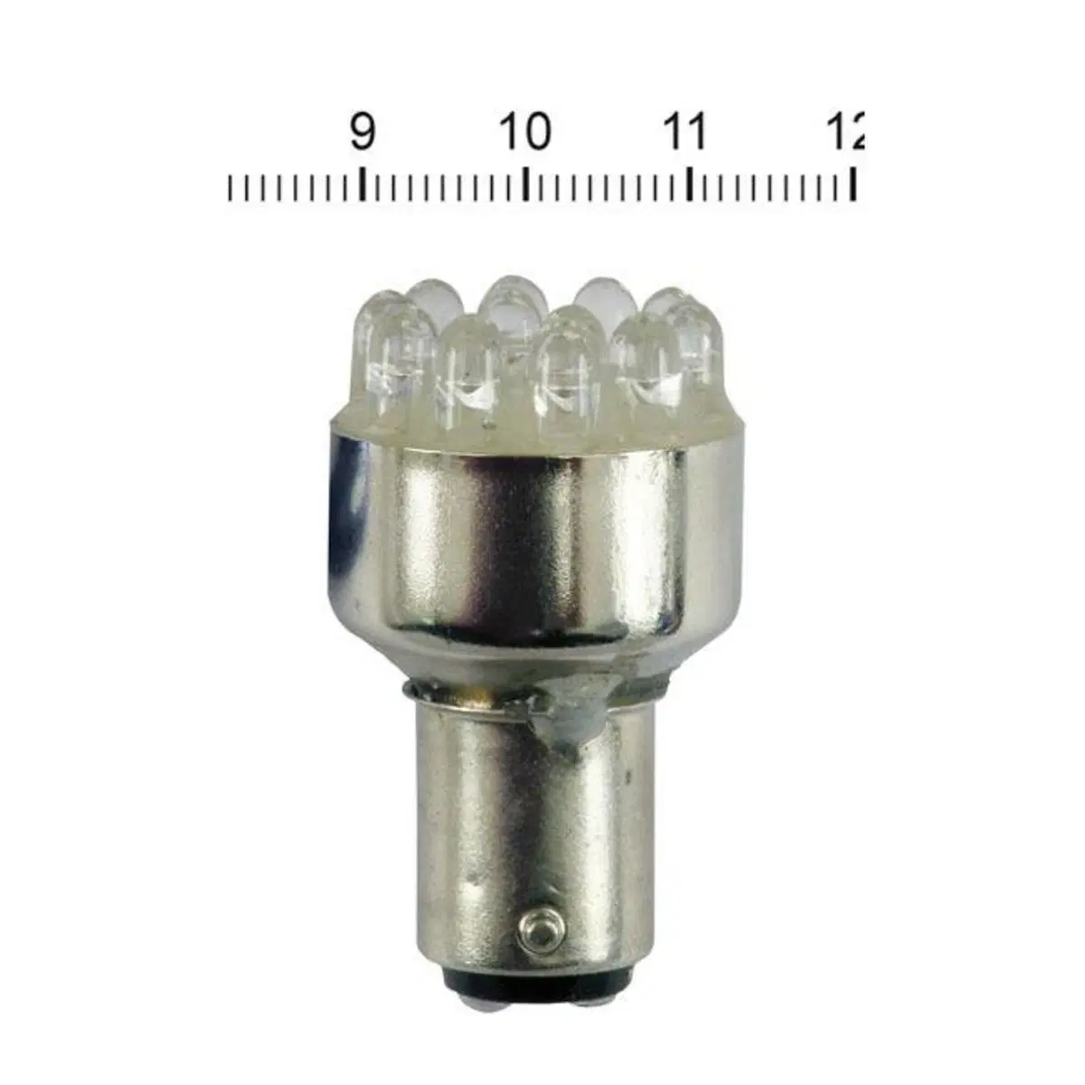Lampadina LED 12 V doppio filamento - luce Rossa M 