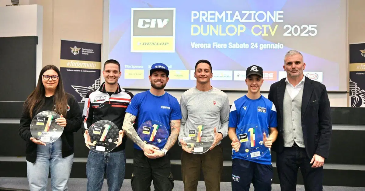 Premiati a Motor Bike Expo 2026 di campioni del Dunlop CIV e di GP Junior e Minimoto