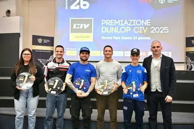 Premiati a Motor Bike Expo 2026 di campioni del Dunlop CIV e di GP Junior e Minimoto