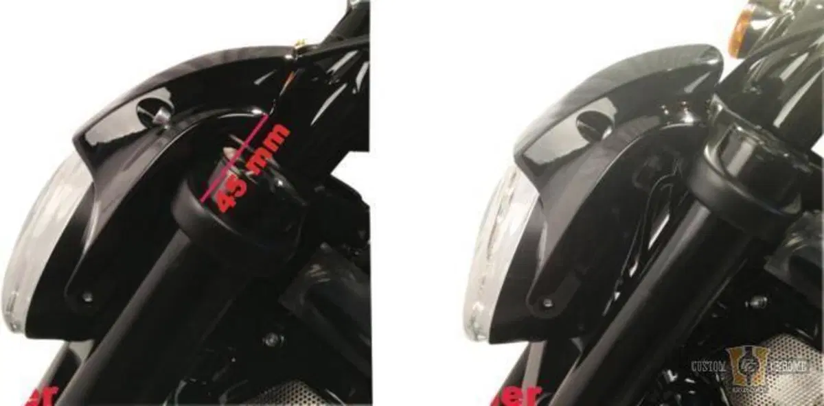 Kit ricollocazione faro ant. Cult Werk per V-rod d 