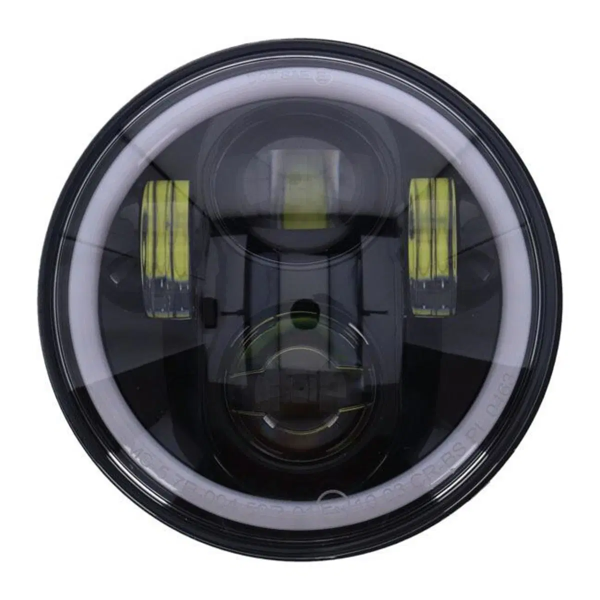 Parabola LED omologata da 5-3/4" nera con luce di 