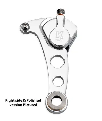 Pinza freno K-Tech ant. 2 pistoni nera con support 