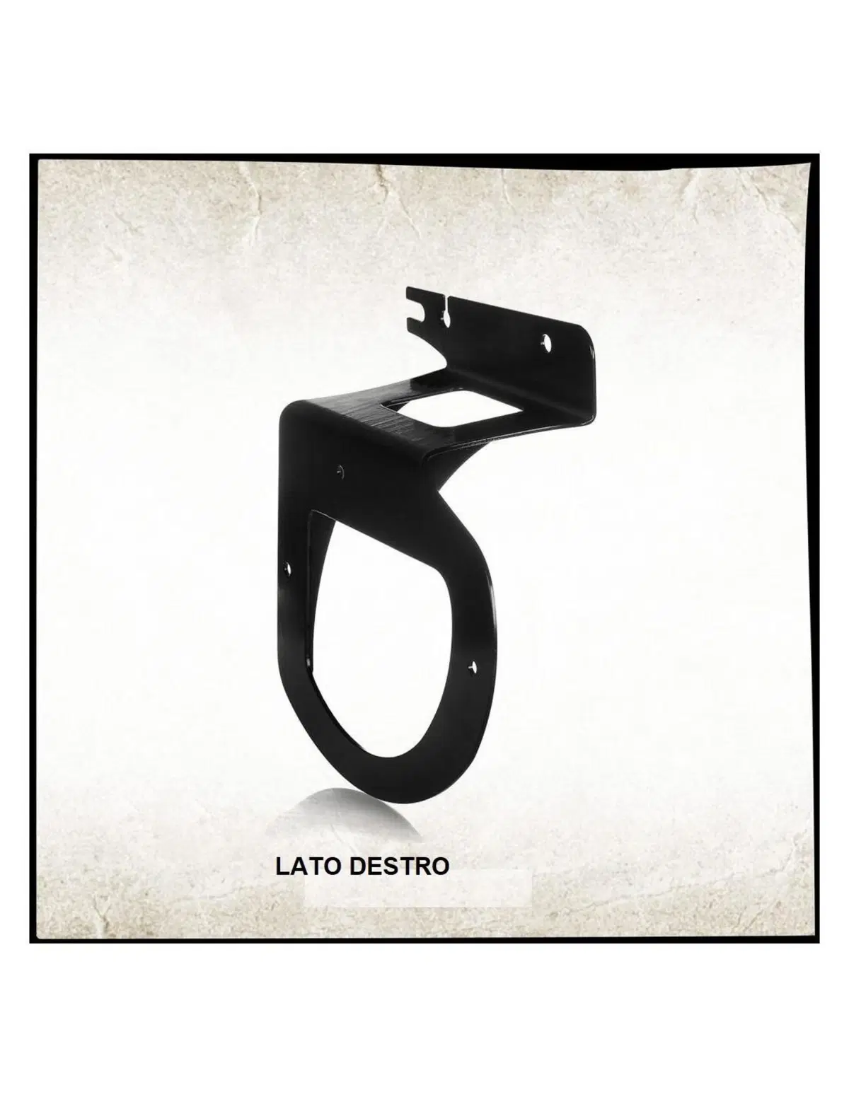 Staffa borsa / paraborse DESTRA nera Westernbull 