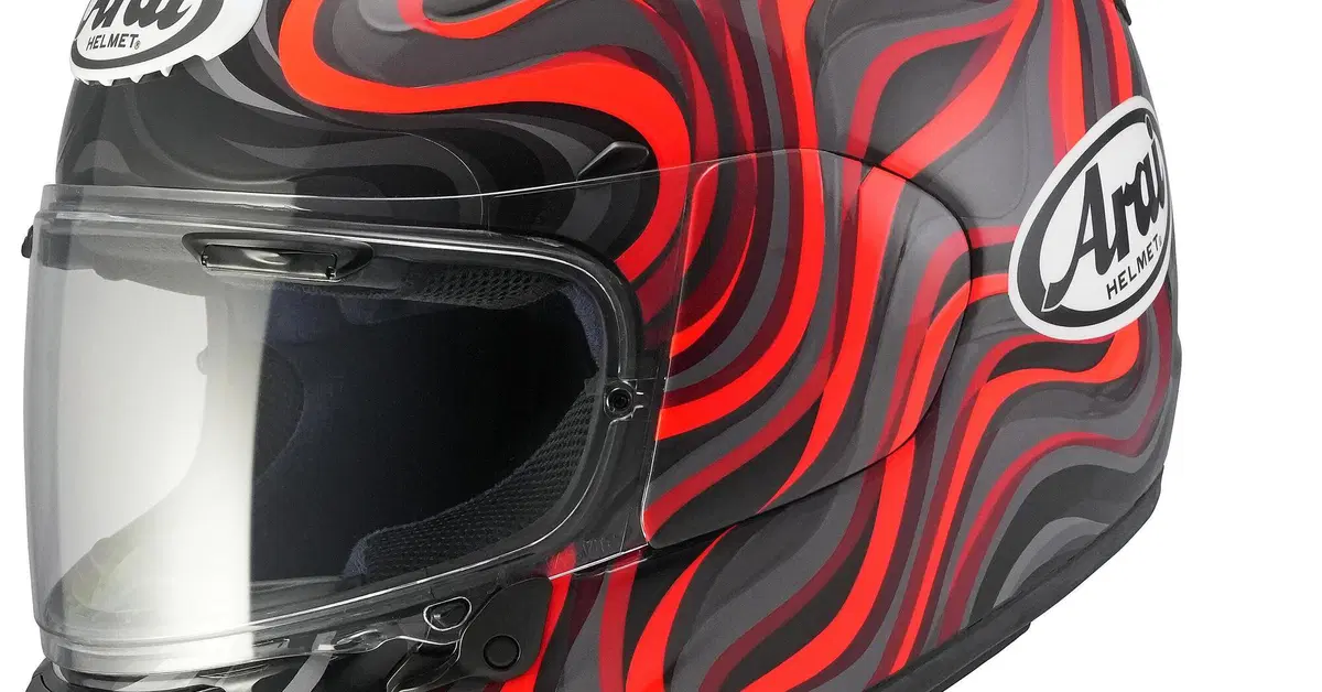 Arai Quantic Swirl Red
