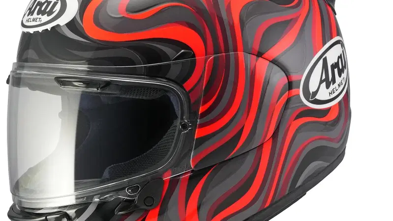 Arai Quantic Swirl Red