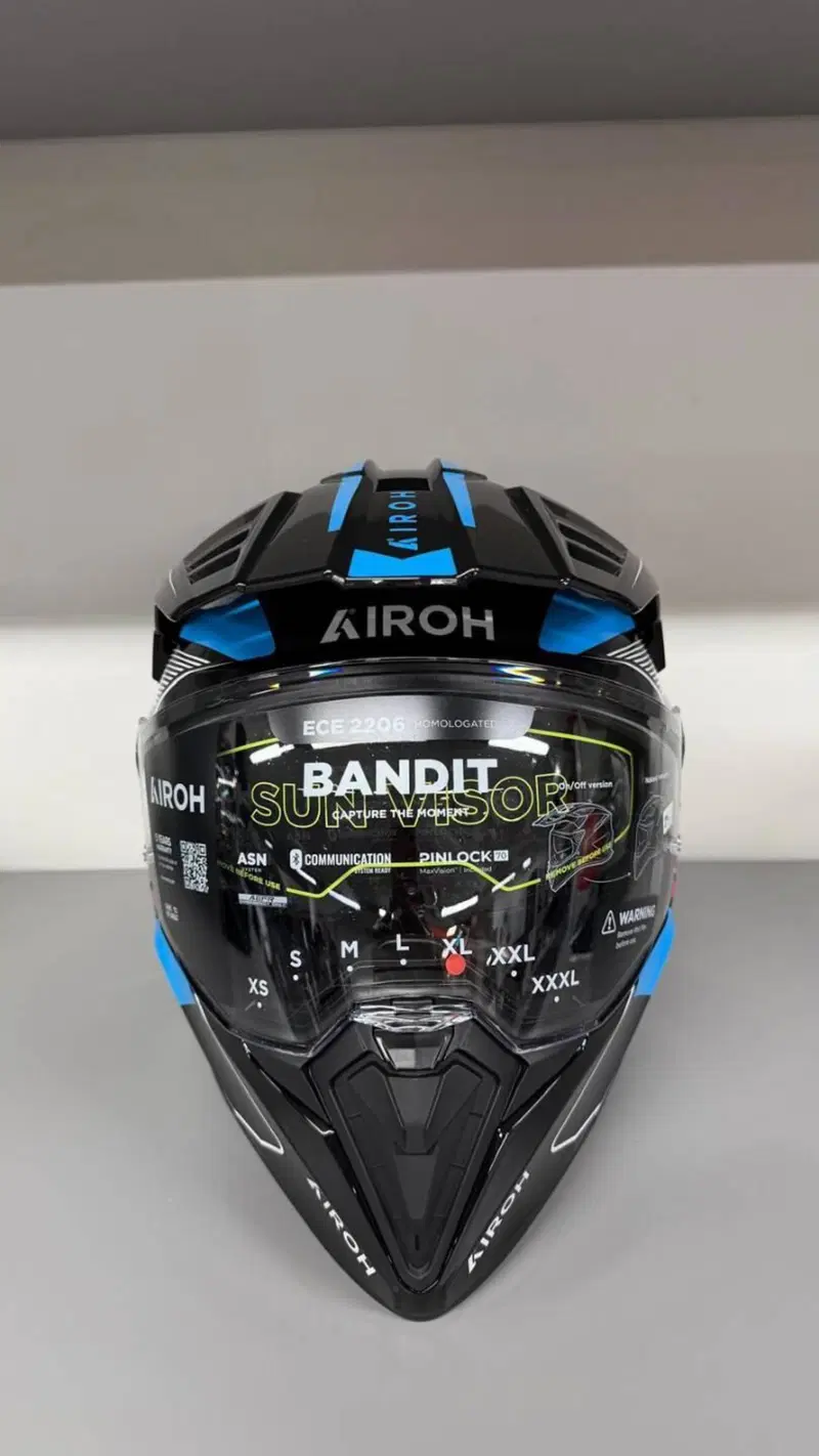 AIROH BANDIT TUNE BLU RED GLOSS