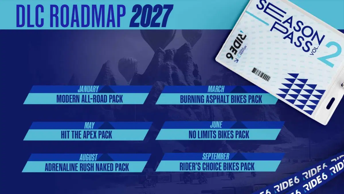 Ride 6: l'incredibile calendario dei DLC da oggi fino al 2027