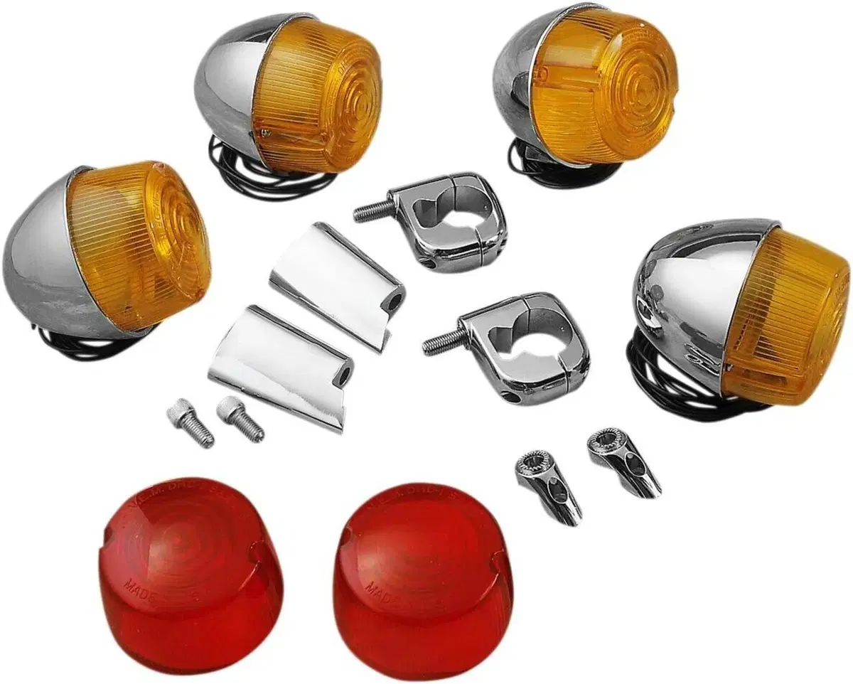 Kit 4 frecce cromate a doppio filamento per XL, Dy 