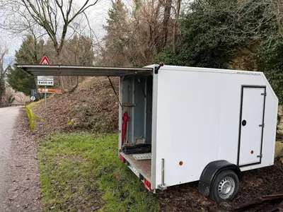Carrello chiuso per trasporto moto Bertuola Bertuola carrelli