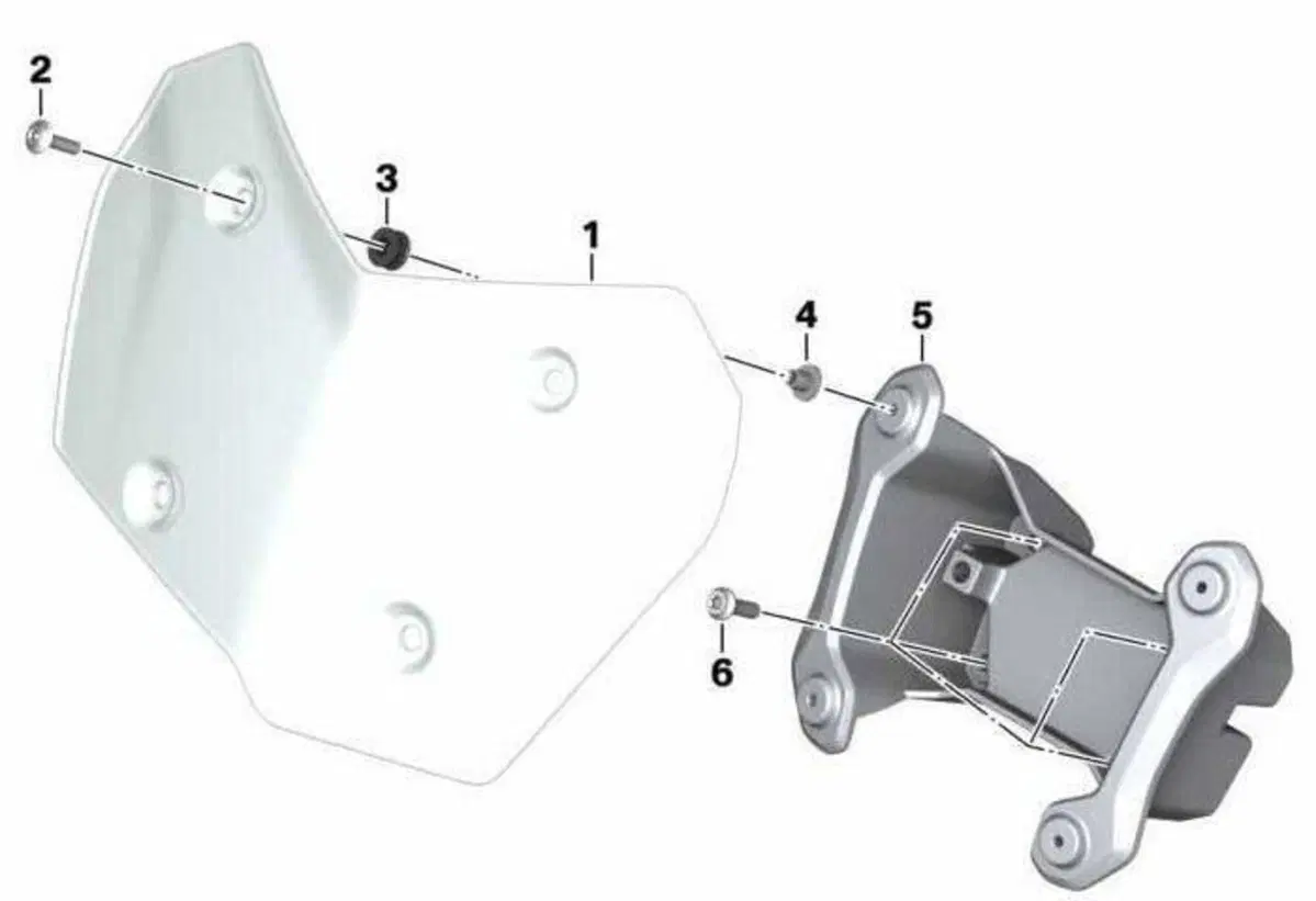 Parabrezza fumè corto BMW F800GS –2024/2026 (4)
