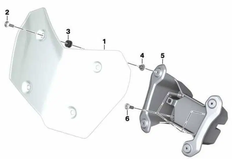 Parabrezza fumè corto BMW F800GS –2024/2026 (4)