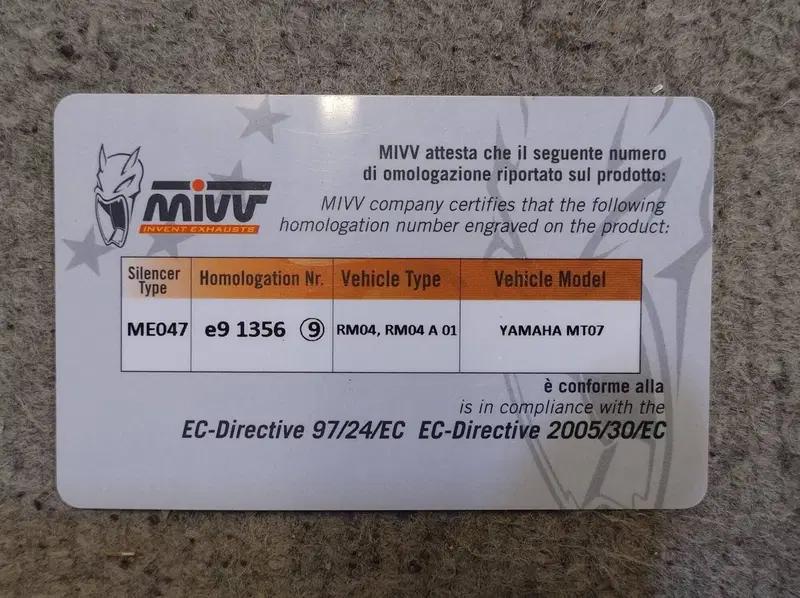 Scarico Completo MIVV Yamaha MT-07 2014 → 2024 (4)