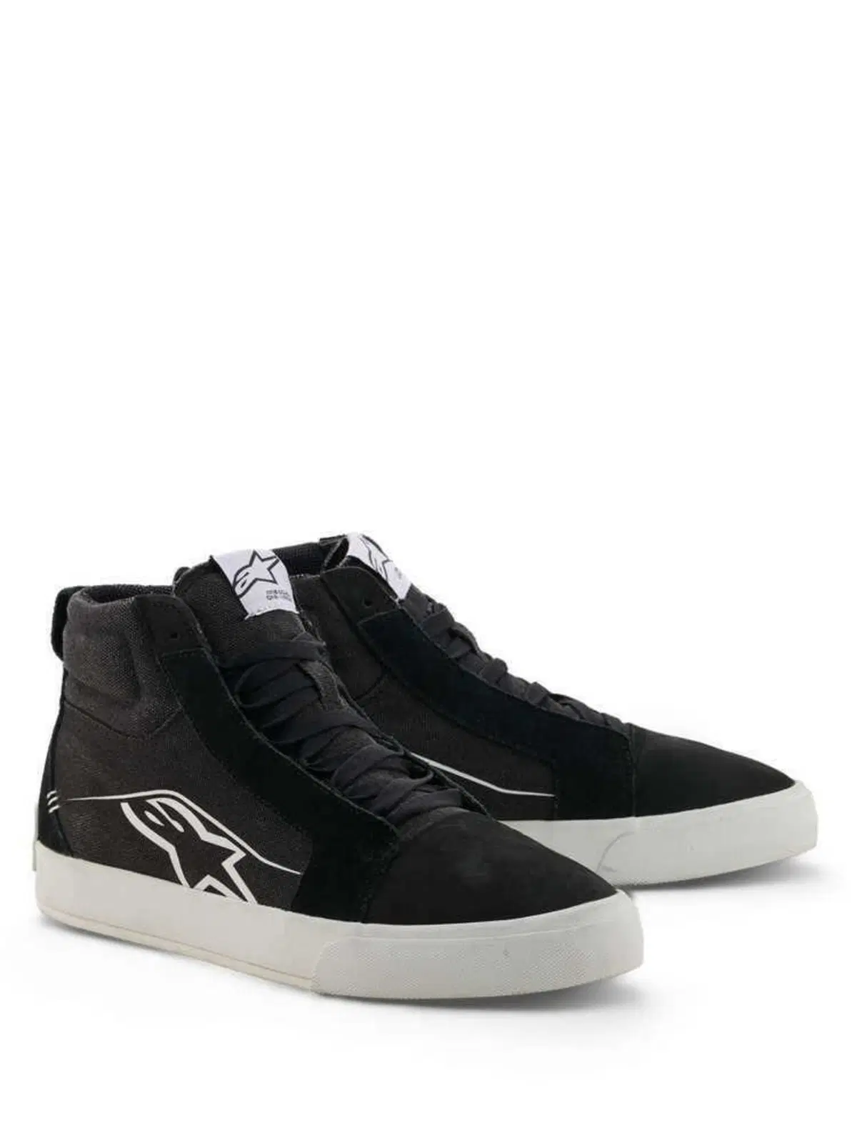 Scarpe Moto Alpinestars Ride-63 Canvas Nero Bianco
