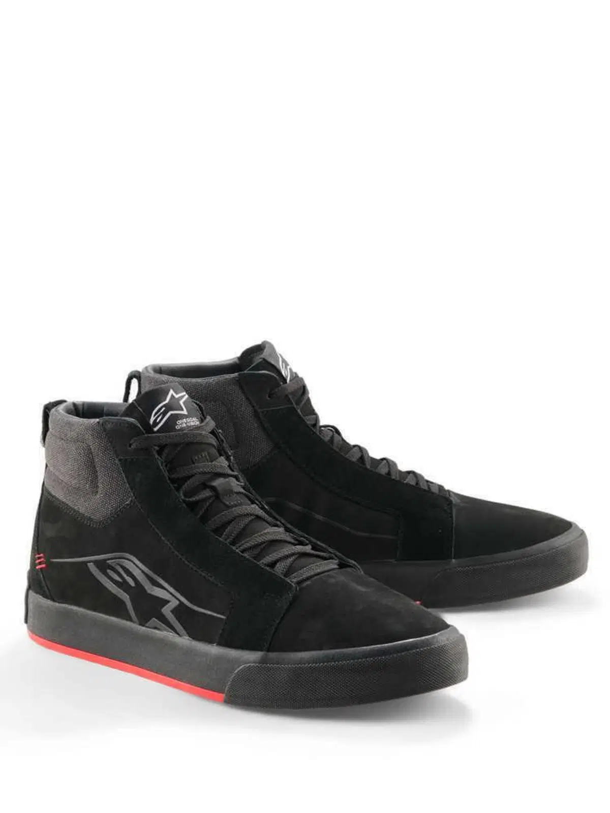 Scarpe Moto Alpinestars Ride-63 Leather Nero Rosso