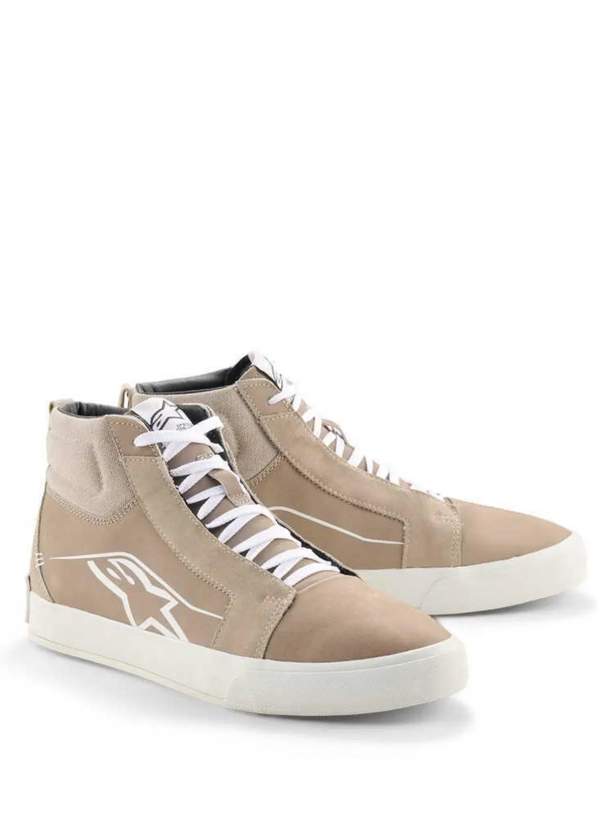 Scarpe Moto Alpinestars Ride-63 Leather Bianco