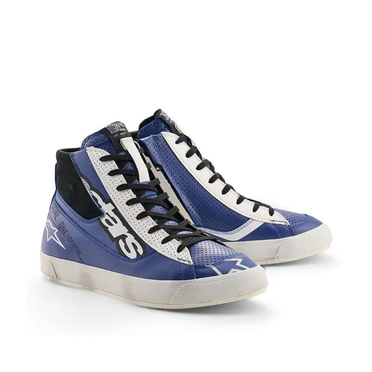 Scarpe Moto Alpinestars Stated Flair Blu Bianco Ne