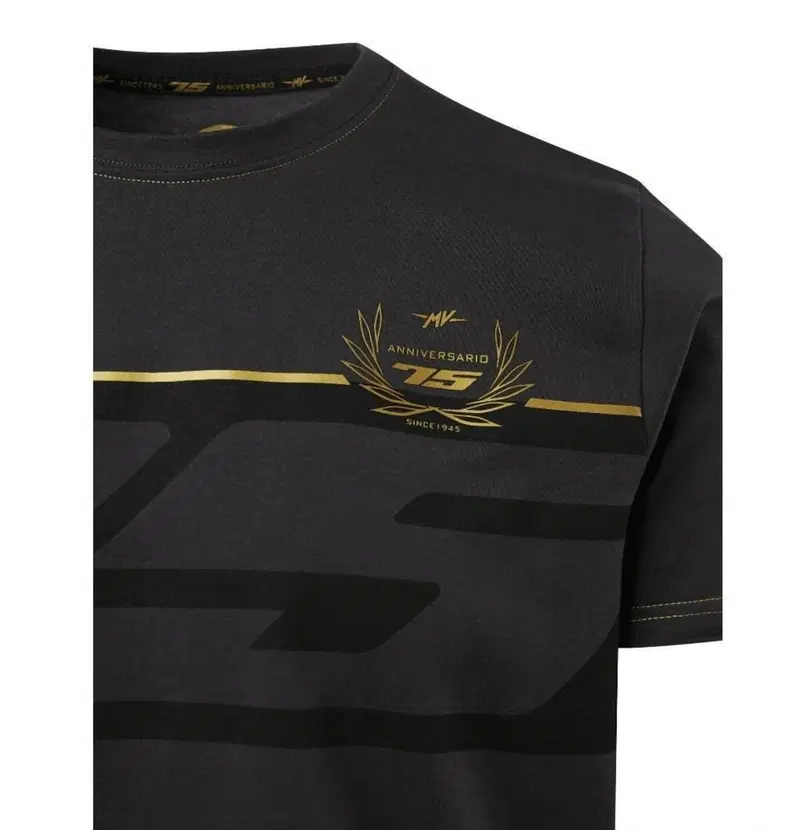 T-shirt 75 Years old number black MV Agusta (4)