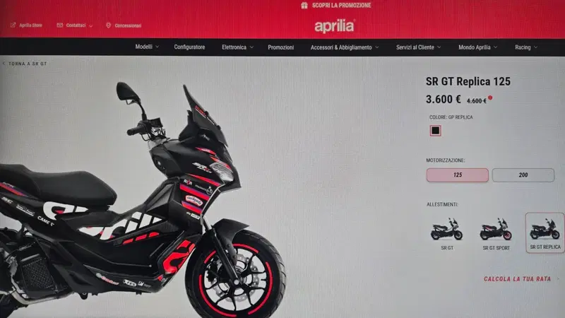 Aprilia SR GT 125 Replica (2025 - 26)