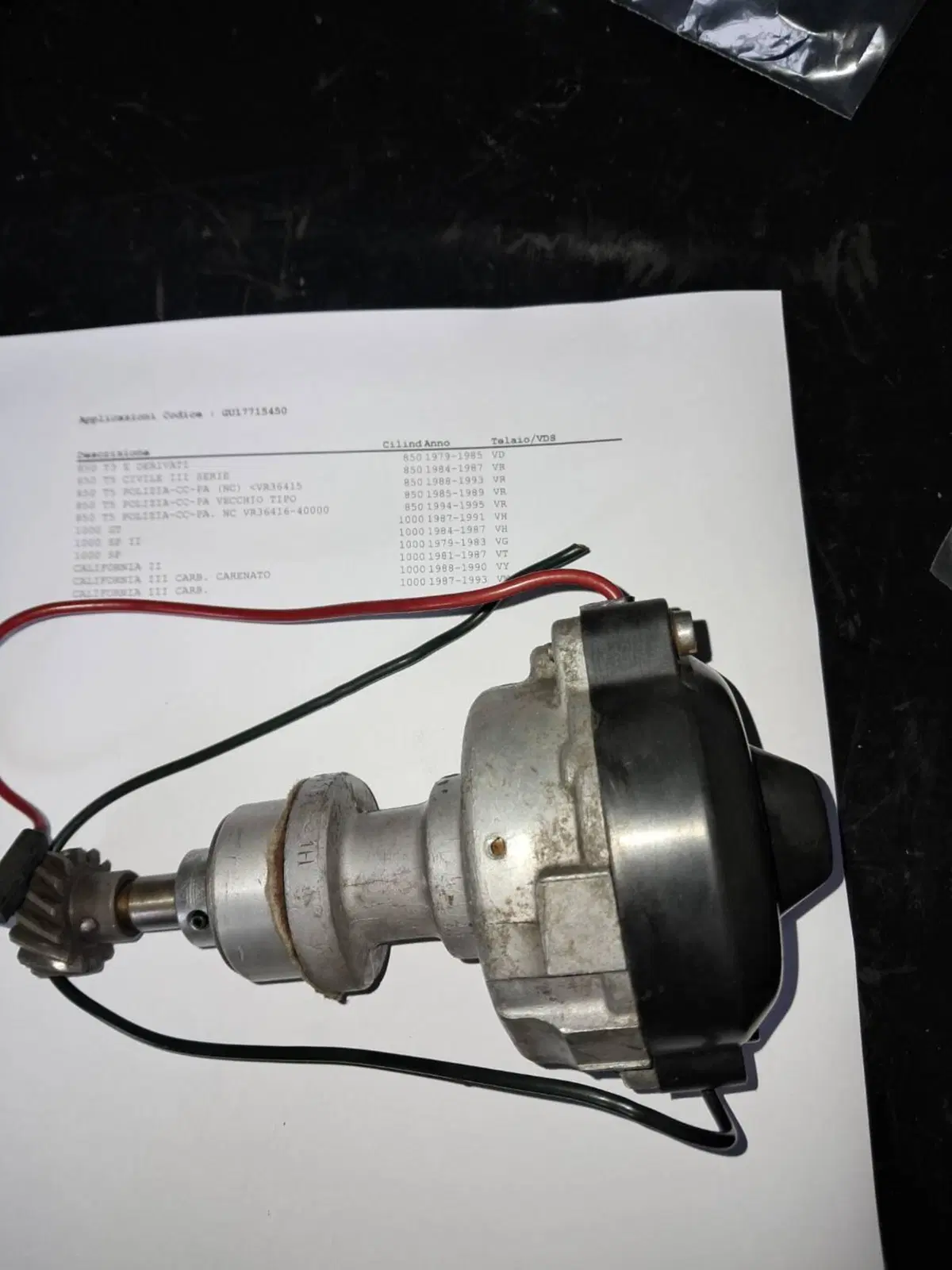 RUTTORE CON ANTICIPO MOTO GUZZI 850/1000 DAL 1979/ (2)