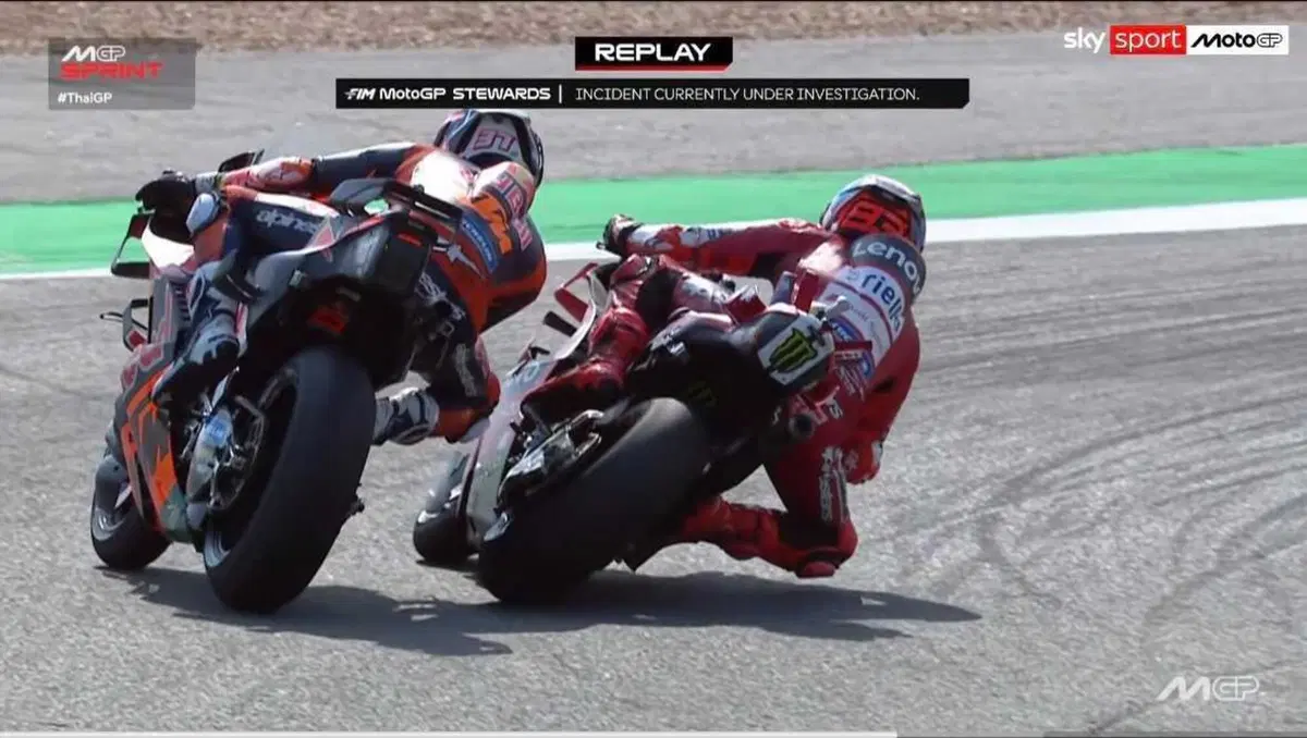 Foto contatto Márquez-Acosta nella Sprint Thailandia (4)