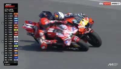 MotoGP 2026. GP di Thailandia. Tutte le reazioni al contatto (con penalit&agrave;) tra Marc M&aacute;rquez e Pedro Acosta: Tardozzi, Melandri, Suppo e altri