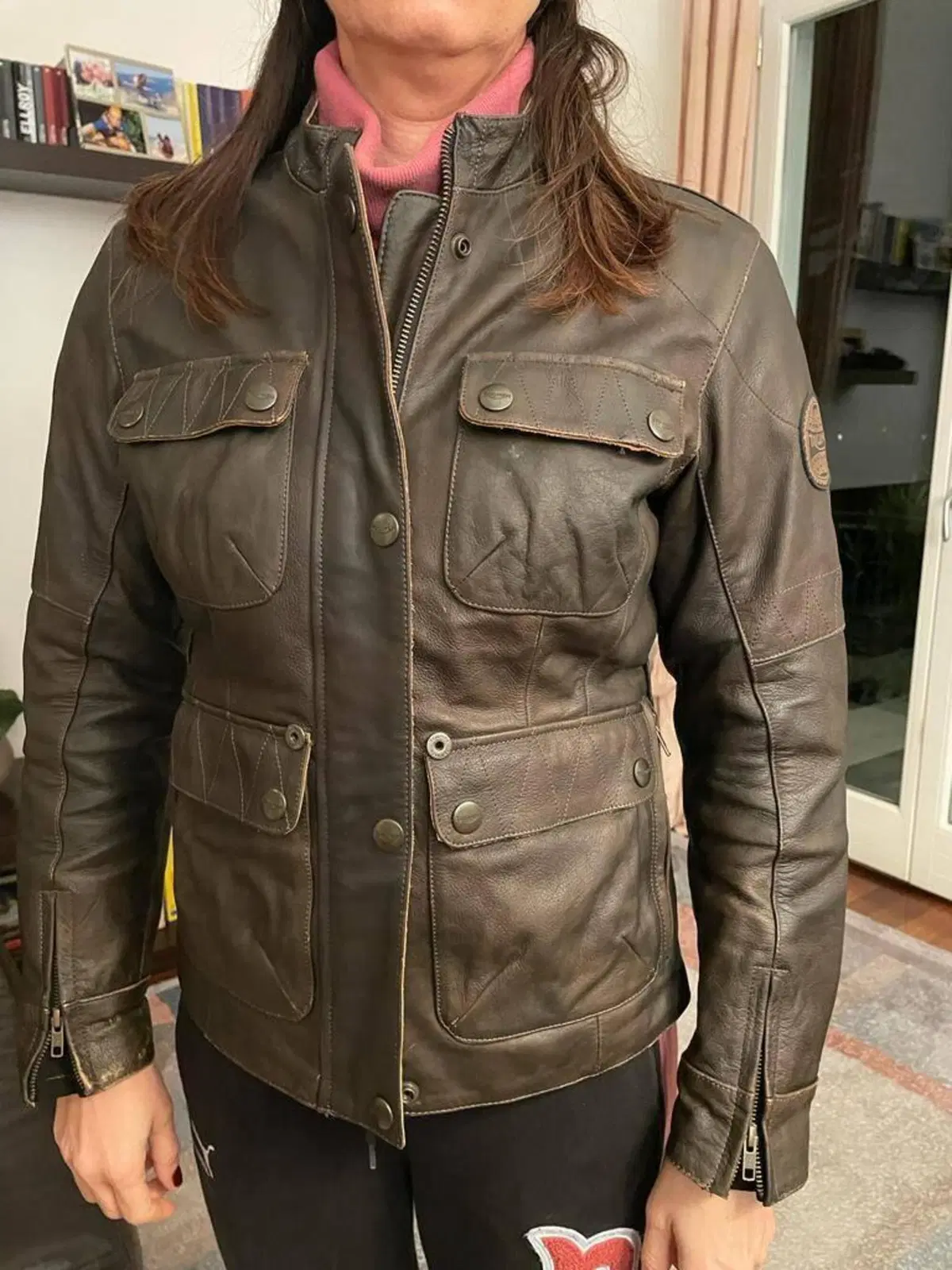 Giubbino in pelle donna originale Triumph – taglia