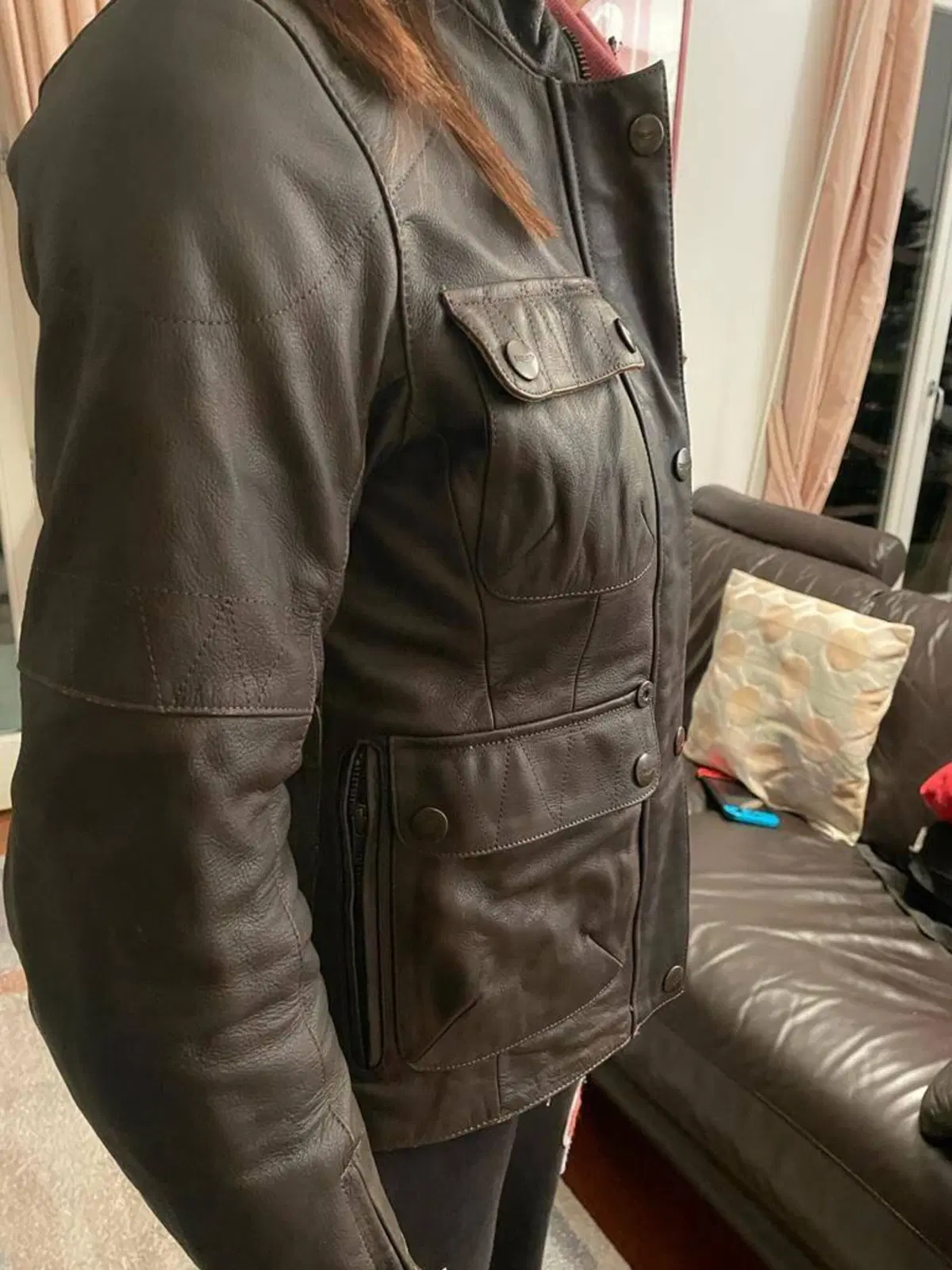 Giubbino in pelle donna originale Triumph – taglia (5)