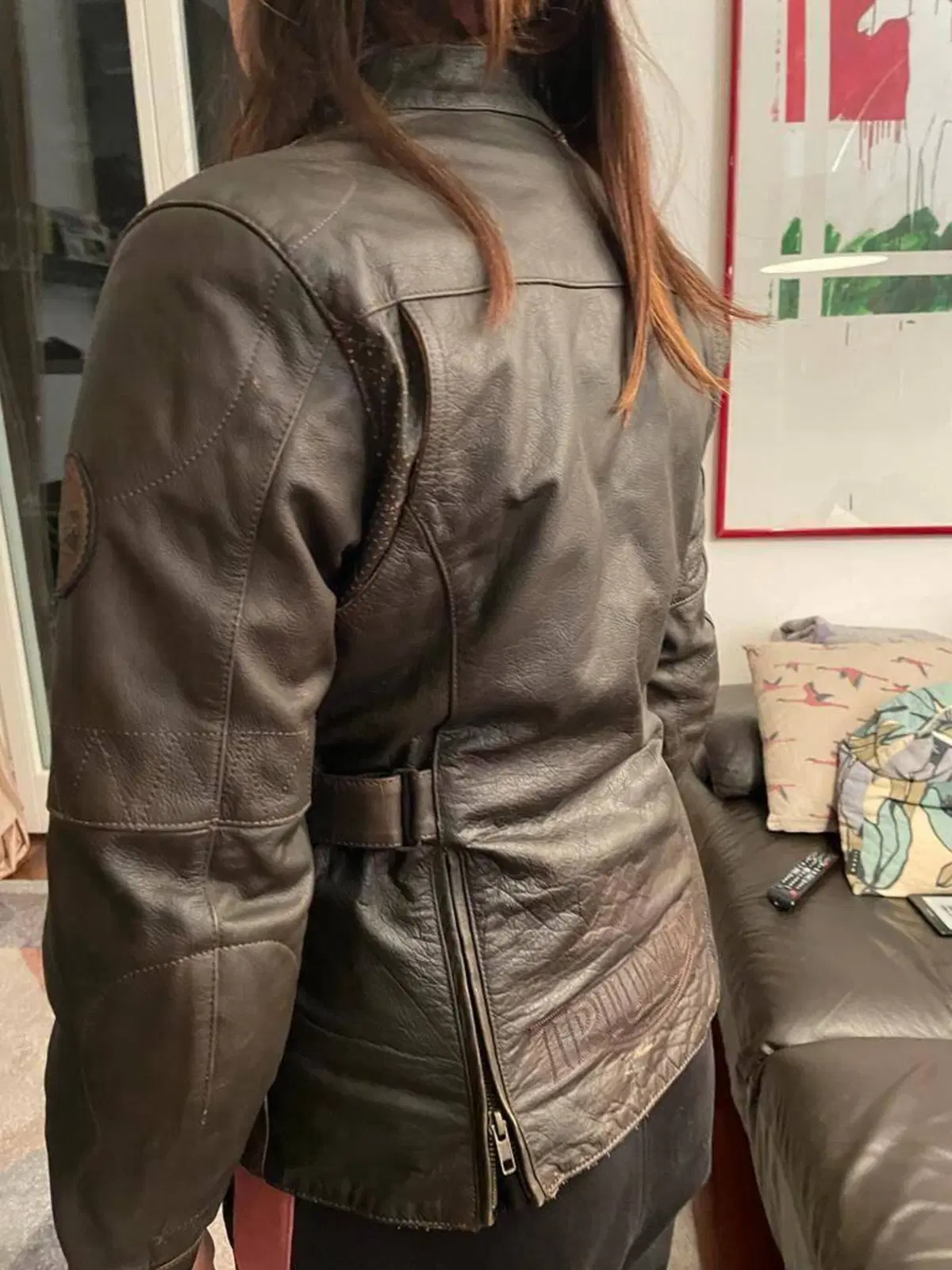 Giubbino in pelle donna originale Triumph – taglia (11)