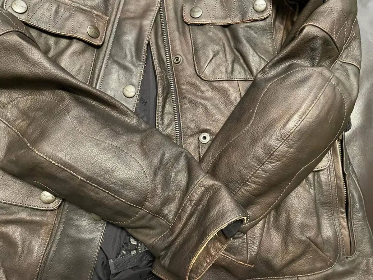Giubbino in pelle donna originale Triumph – taglia (12)