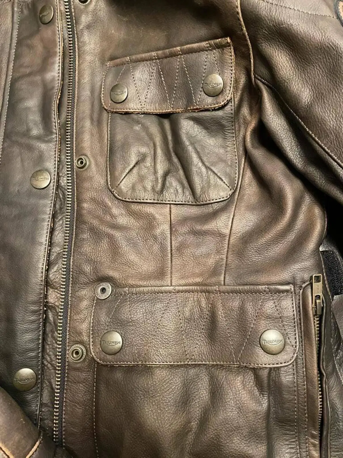 Giubbino in pelle donna originale Triumph – taglia (15)