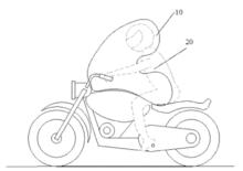 Nuovi brevetti per sistemi airbag integrati nella moto o scooter