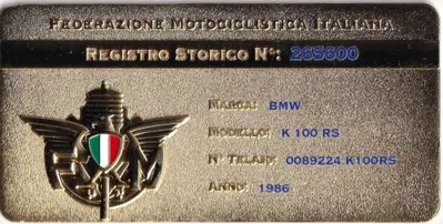 Bmw K100 RS MARTINI d'epoca
