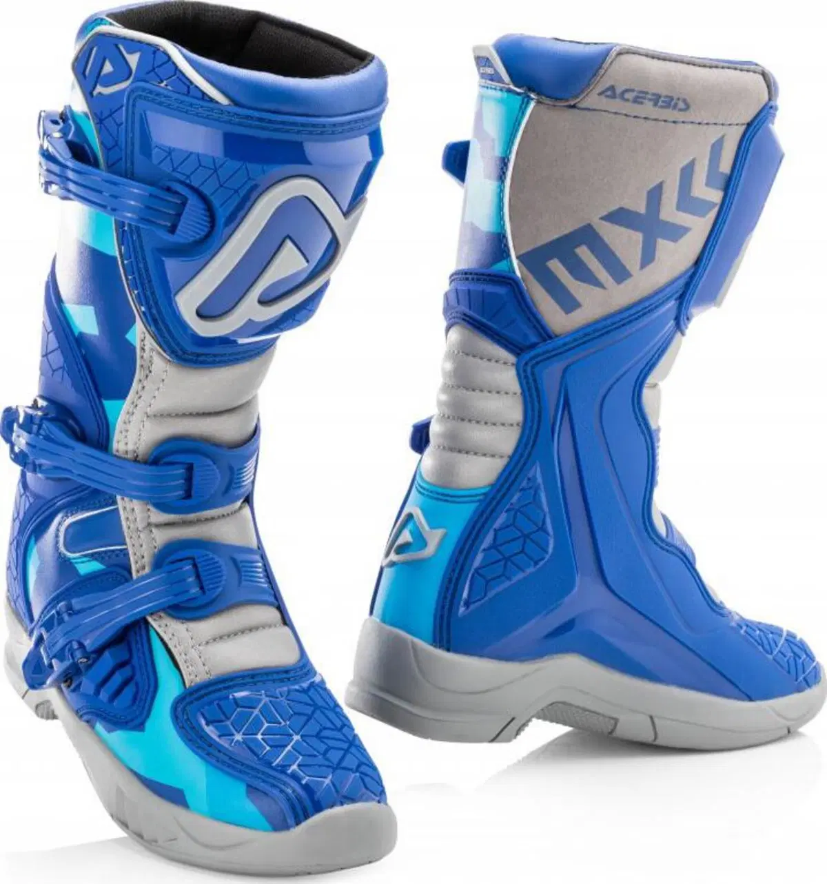 Stivali cross bambino Acerbis X-Team Kid Blu Grigi