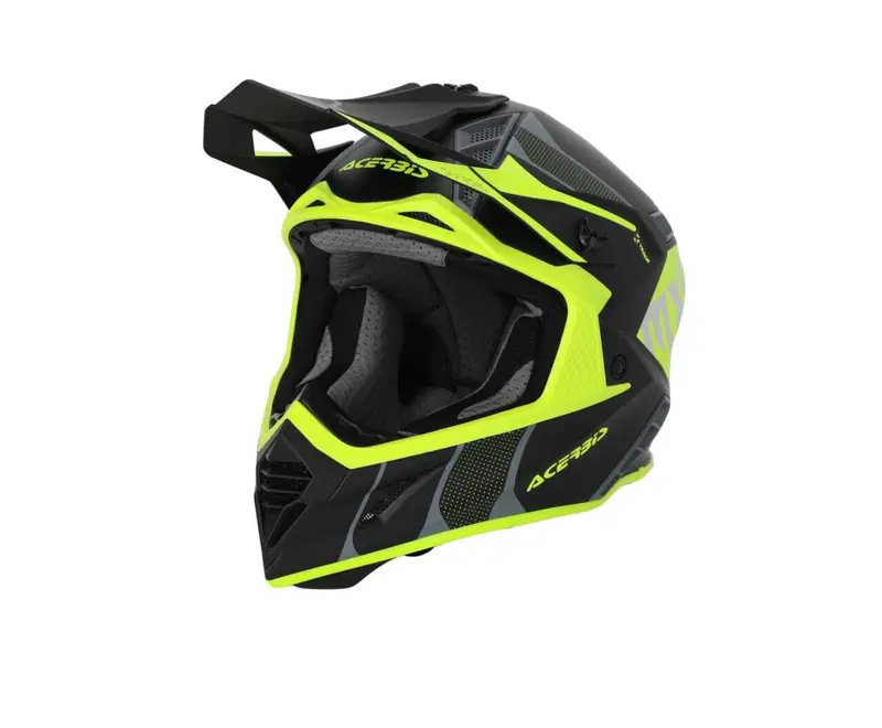 Casco cross Acerbis X-Track 2206 in fibra Nero Gia