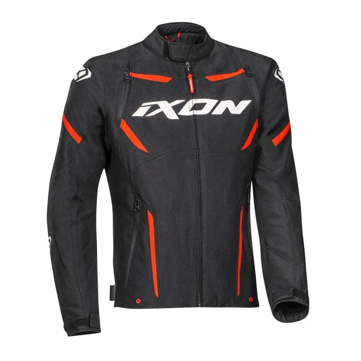 Giacca moto Ixon STRIKER Nero Bianco Rosso