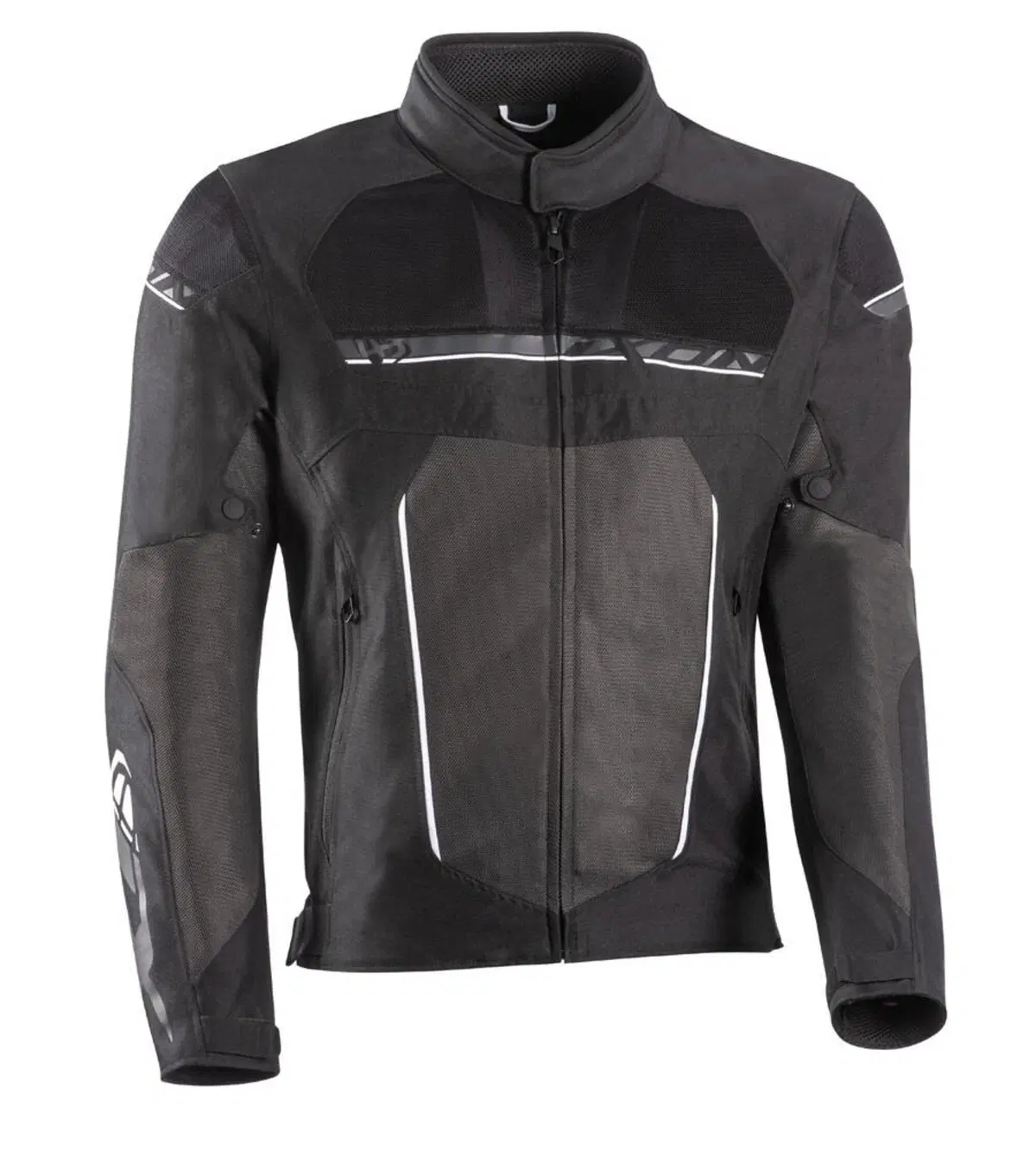 Giacca moto estiva Ixon T-REX 3 strati Nero Bianco