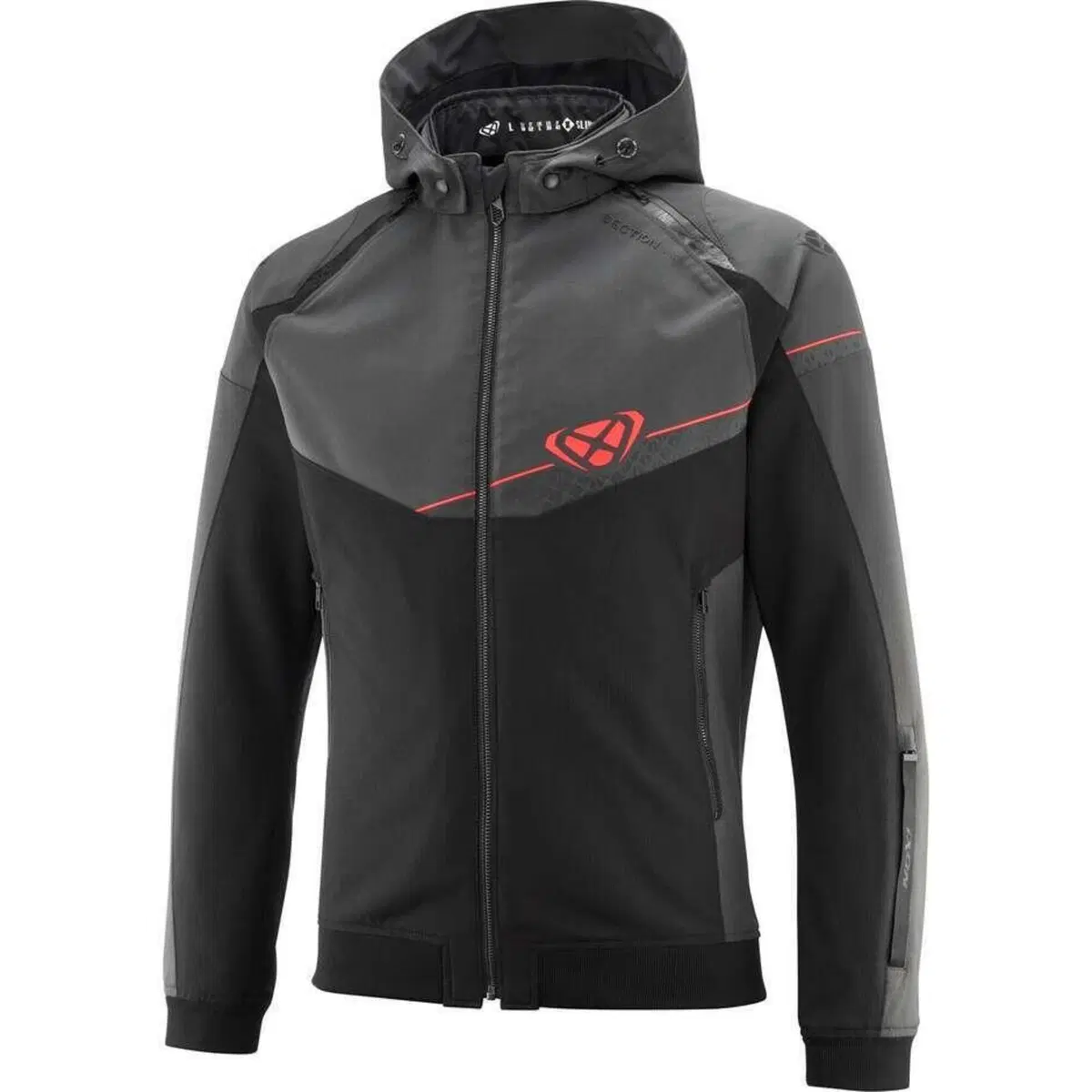 Giacca Moto Estiva Ixon Section Nero Antracite Ros