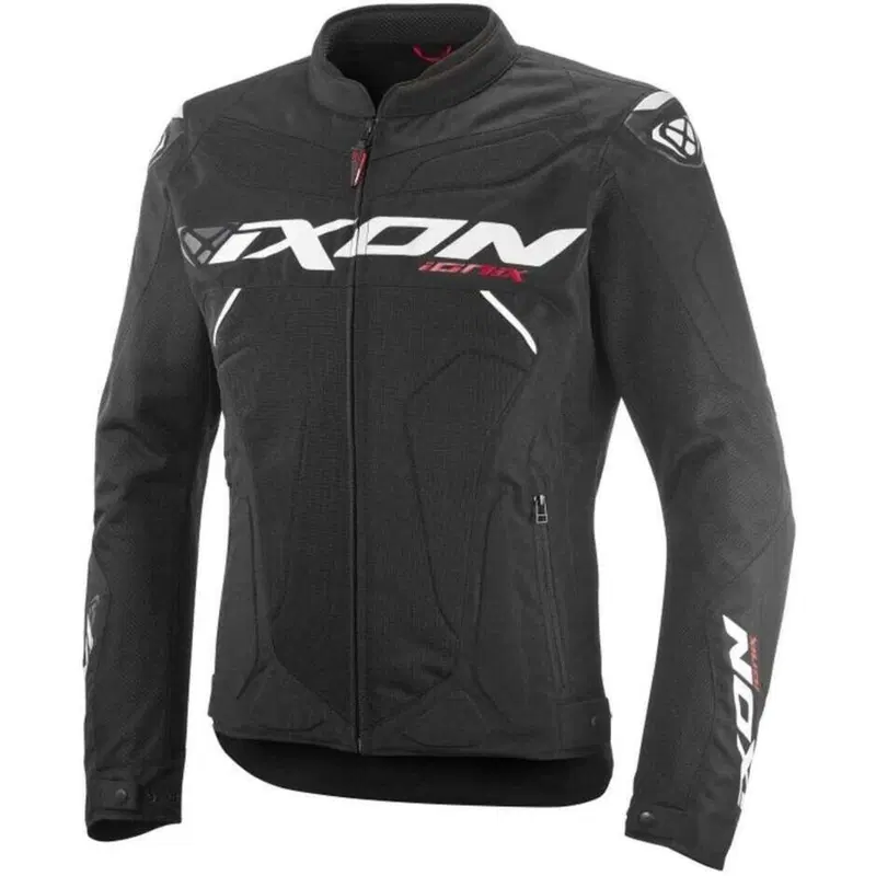 Giacca moto estiva Ixon IONIX Nero Bianco