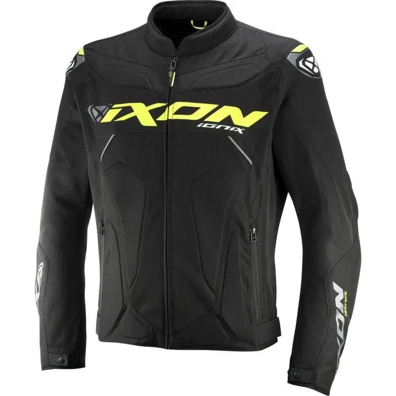 Giacca Moto Estiva Ixon Ionix Nero Giallo Grigio