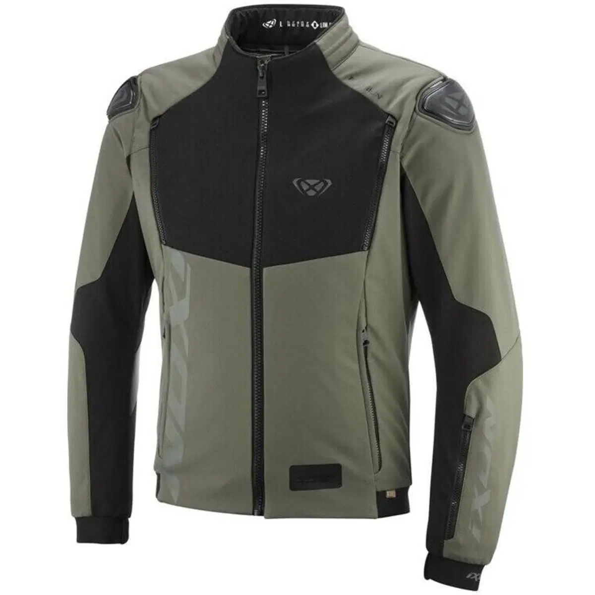 Giacca Moto Ixon Pulsion Kaki Nero