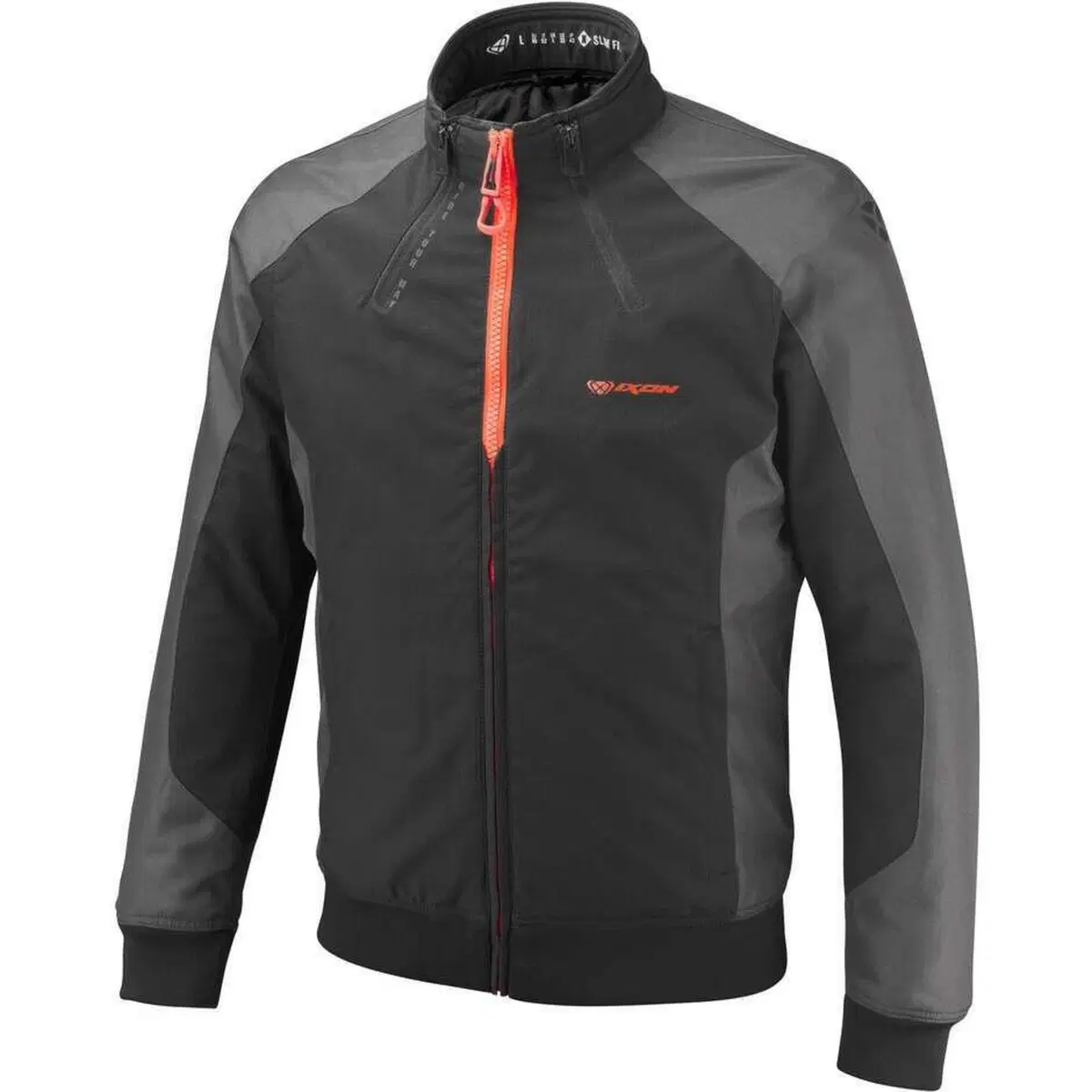 Giacca Moto Ixon Siwa Nero Antracite Rosso Vivo