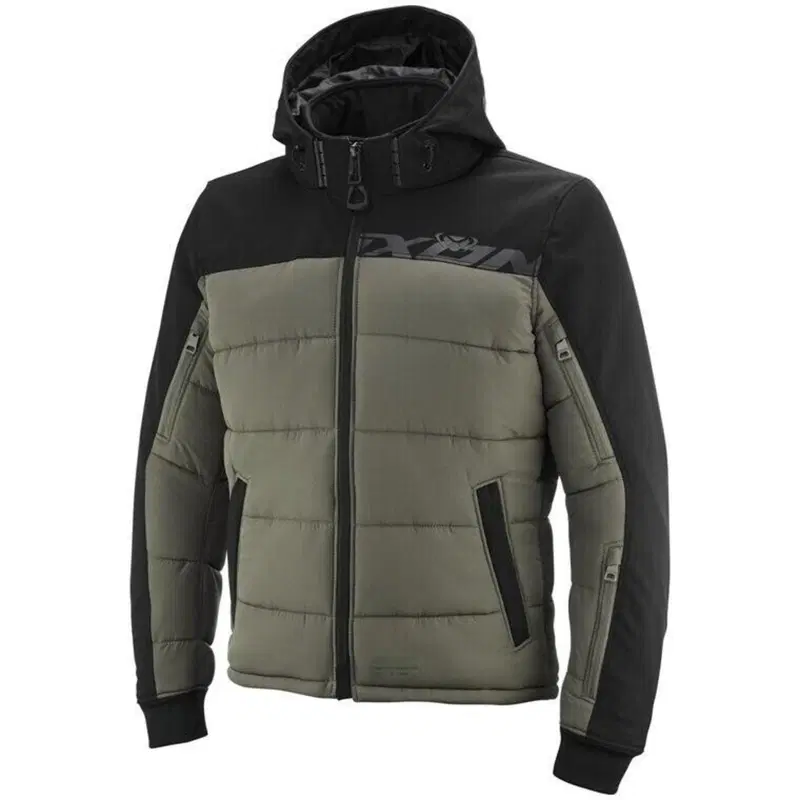 Giacca Moto Ixon Aspen Kaki Nero