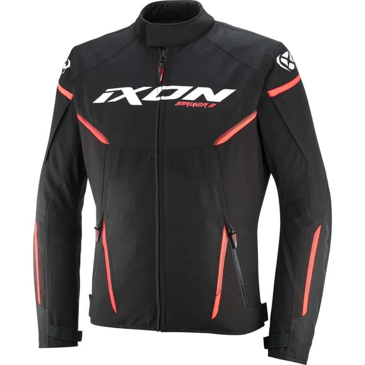 Giacca Moto Ixon Striker 2 Nero Bianco Rosso