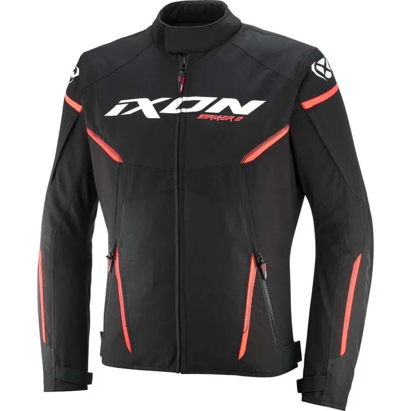 Giacca Moto Ixon Striker 2 Nero Bianco Rosso