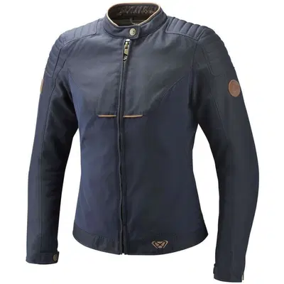Giacca Moto Donna Ixon Hornet Lady Navy Marrone