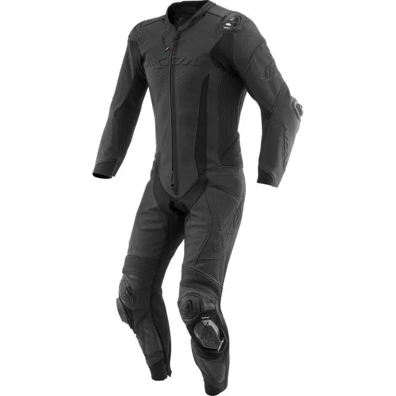 Tuta Moto Pelle Intera Ixon Vortex 3 Nero