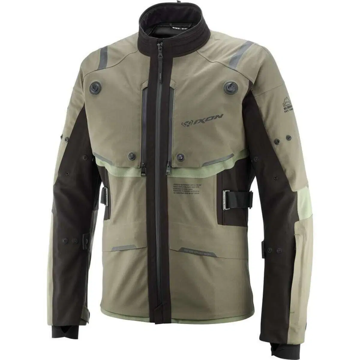 Giacca Moto Ixon M-Skeid Kaki Nero
