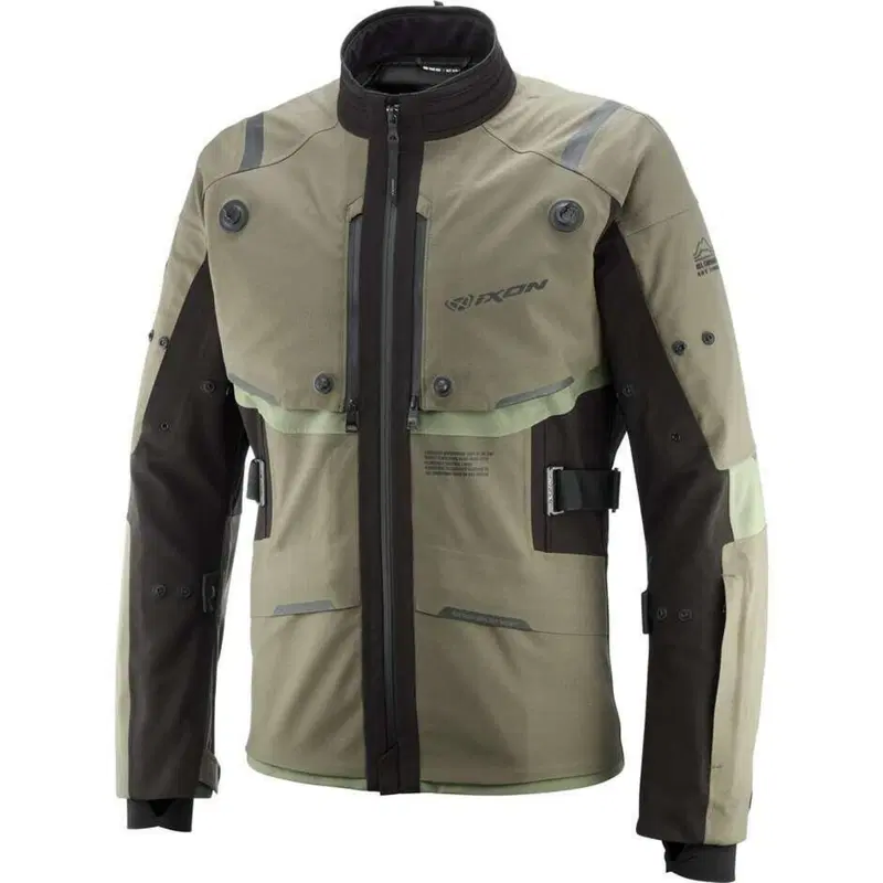 Giacca Moto Ixon M-Skeid Kaki Nero
