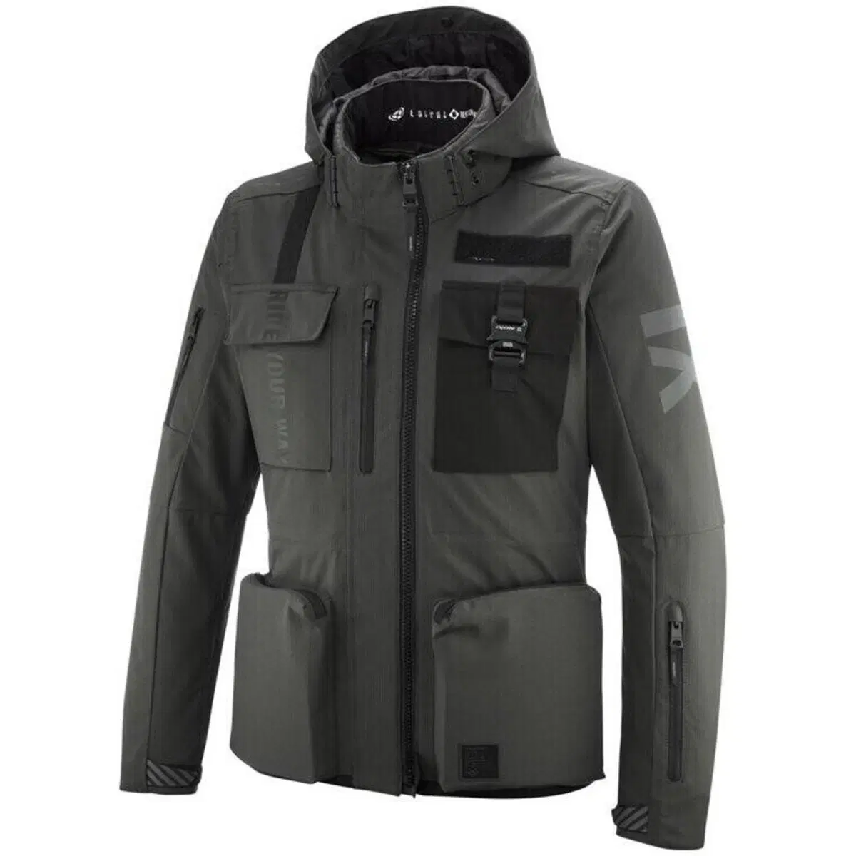 Giacca Moto Donna Ixon Darkrise Antracite Nero